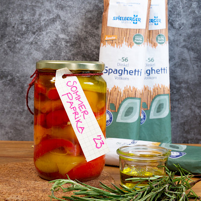 Eingekochte Paprika