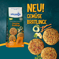 Fertigmischung f&uuml;r vegane Bratlinge auf Basis von Gem&uuml;se, Dinkel- und Haferflocken, verfeinert durch sorgf&auml;ltig ausgew&auml;hlte, fein abgestimmte Gartenkr&auml;uter.